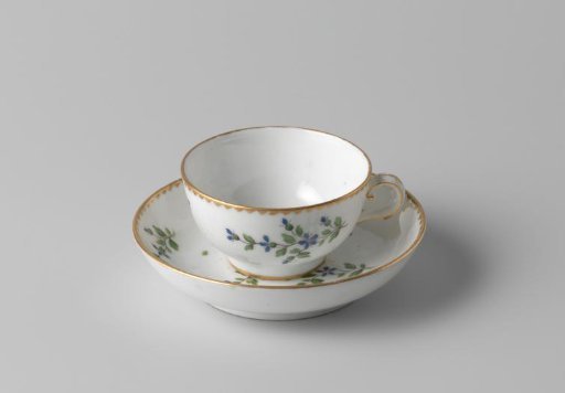 Cup with flower sprays