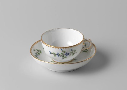 Saucer with Flower Sprays