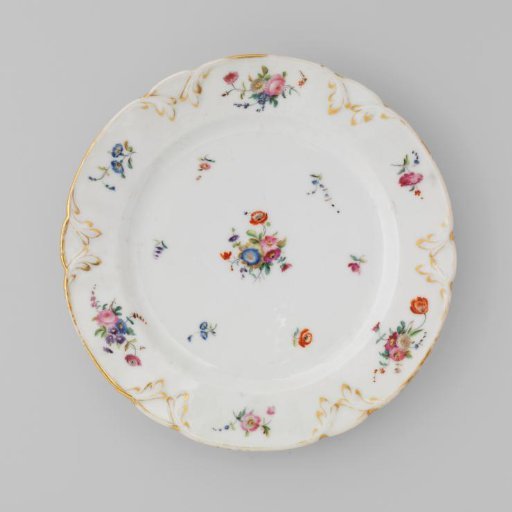 Plate with Bouquets and Flower Sprays