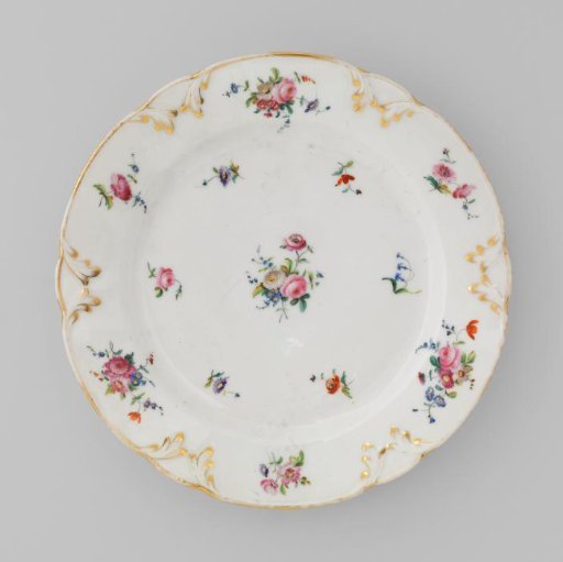 Plate with Bouquets and Flower Sprays
