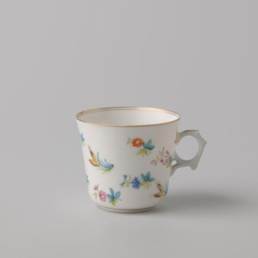 Cup with flower sprays