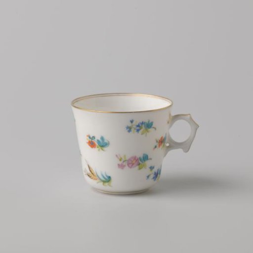 Cup with flower sprays