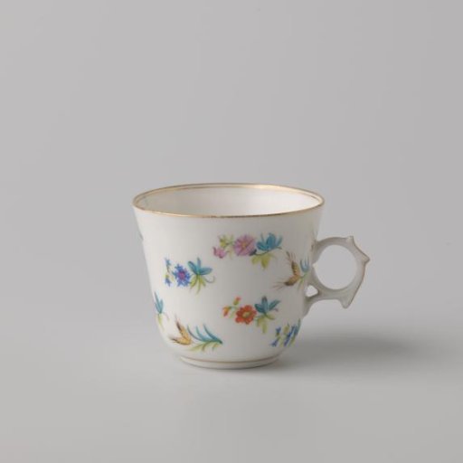 Cup with flower sprays