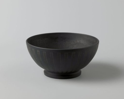 Bowl of Earthenware, Wedgwood Black Basalt