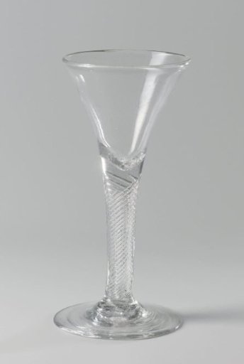 Sling glass with a trumpet-shaped bowl