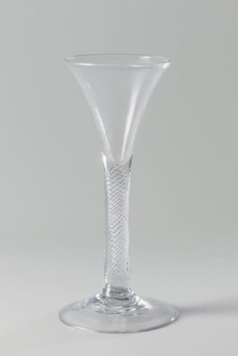 Sling glass with trumpet-shaped bowl