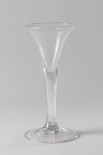 Sling glass with trumpet-shaped bowl