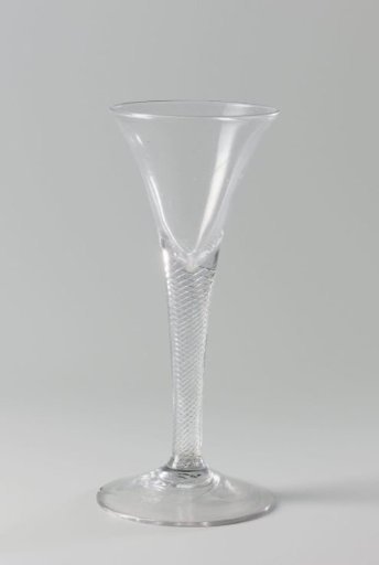 Sling glass with trumpet-shaped bowl