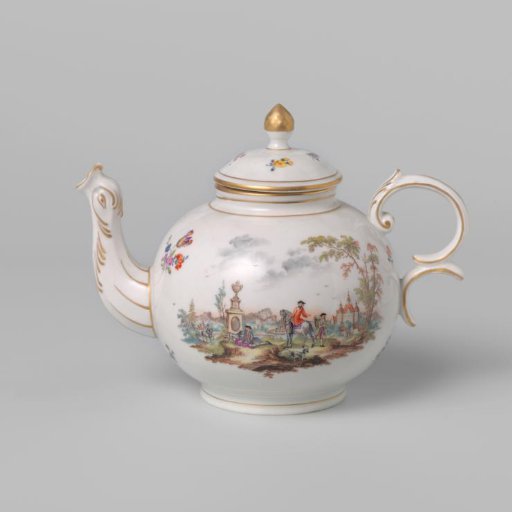 Cover of a teapot with flowers