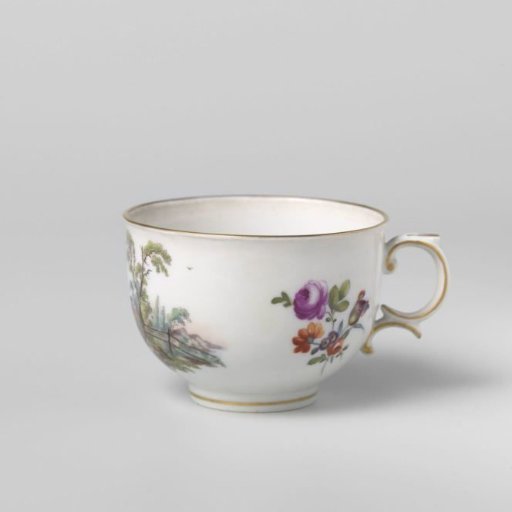 Cup with a landscape