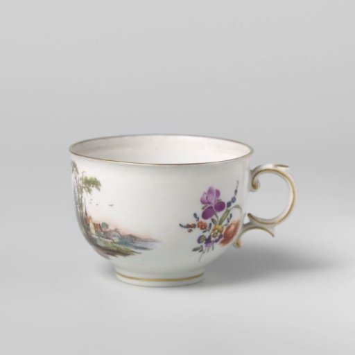 Cup with a landscape