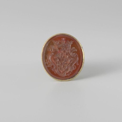 Cachet with the female coat of arms Clifford