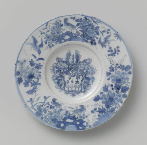 Two plates with an unknown coat of arms