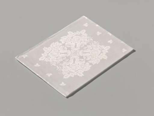 Napkin with herm, god and lions amidst acanthus leaves