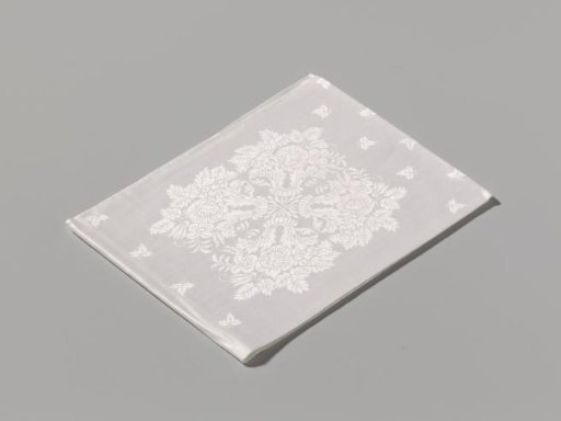 Napkin with herm, god and lions amidst acanthus leaves