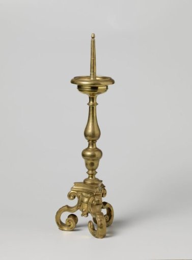 Candlestick with foot in rococo style