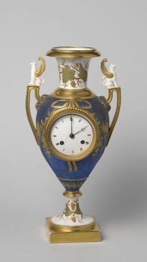 Vase with clockwork