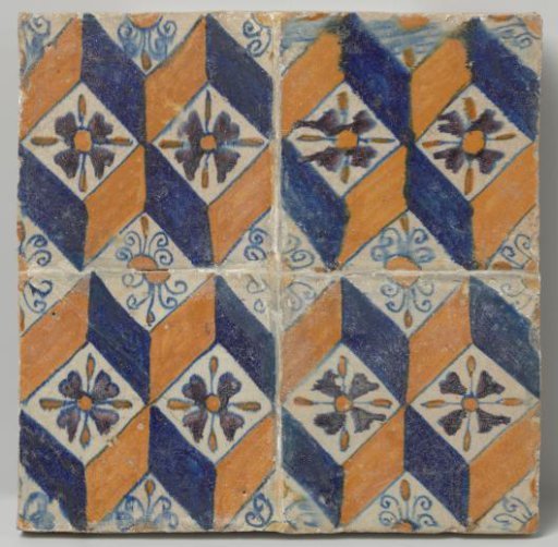 Tile panel of four tiles