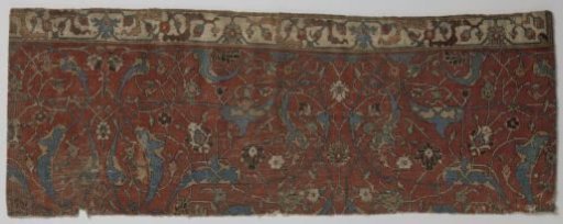 Fragment of the border of an Oriental carpet