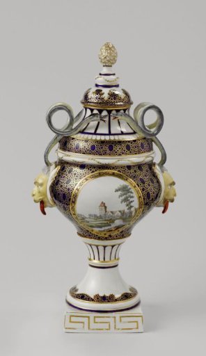 Lidded vase