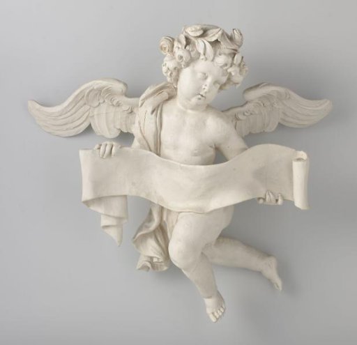 Hovering Angel with Banderole