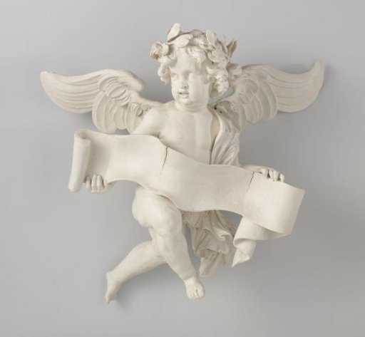 Hovering Angel with Banderole