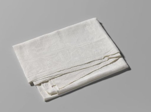Napkin with woven hunting scene