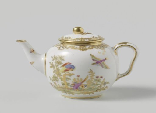 Teapot, belonging to a tea service (déjeuner Bolvry)