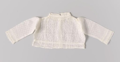 Blouse of Knotted and Checkered Net Fabric