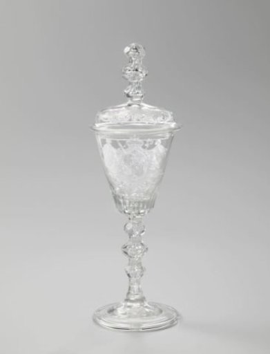 Lidded wine glass with the arms of Johann Philipp von Walderdorff, Archbishop and Elector of Trier