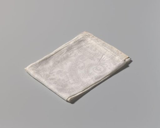 Napkin with volutes and strapwork