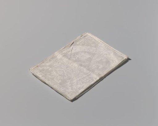 Napkin with volutes and strapwork
