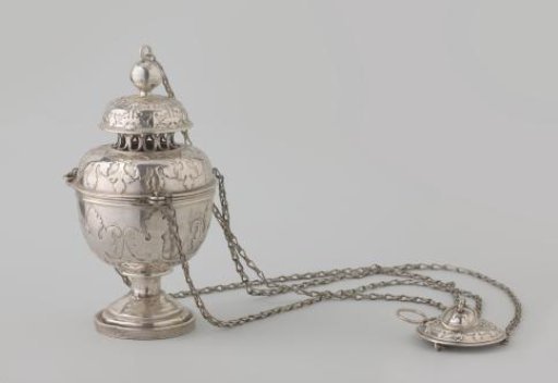 Censer with so-called 'cut card' appliqué