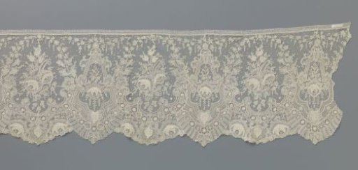 Japanese strip with bouquet of roses in an oval and in a bell-shaped cartouche