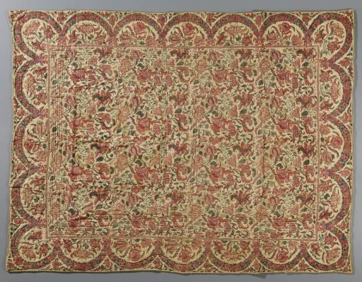 Sitsen spread with a border of garlands