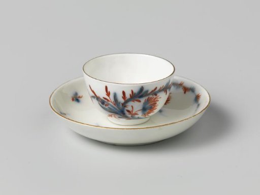 Cup, painted with flower sprigs
