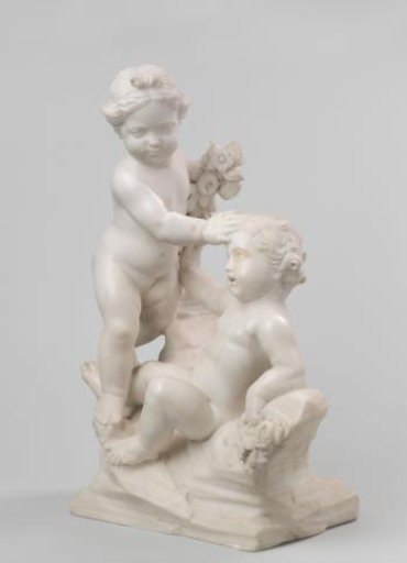 A Boy and Girl Playing, Allegory of Spring?
