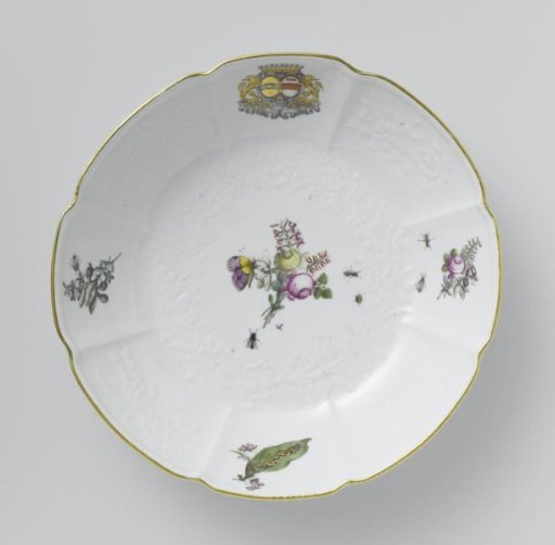 Plate with the alliance arms of Jean Paris de Montmartel and Marie Armande de Béthune