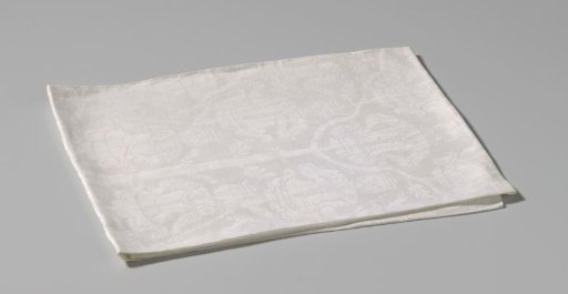 Linen damask napkin with the Tree of Jesse