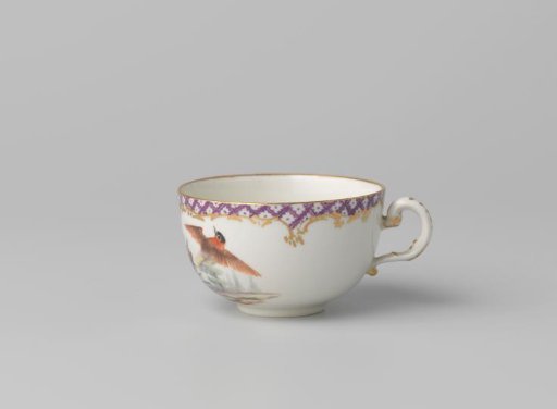 Cup with birds in a landscape