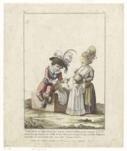Galerie des Modes et Costumes Français... The smallest of these children...