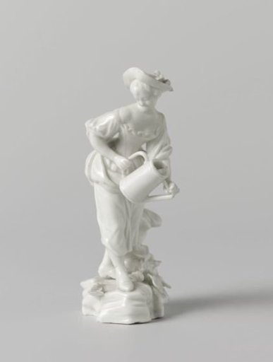 Figure of a woman with a watering can