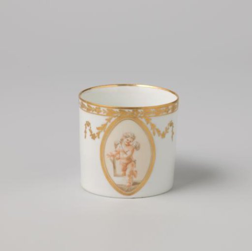 Cup with a putto in a medallion