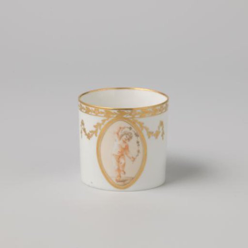Cup with a putto in a medallion