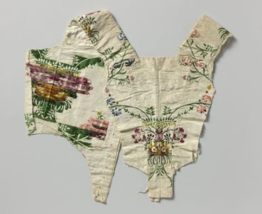 Part of a silk bodice