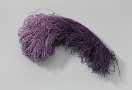 Tuft of ostrich feathers in fletch grey to lilac