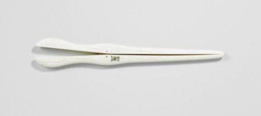 Ivory glove stretcher with monogram JVN