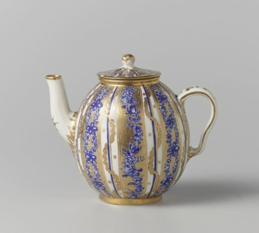 Teapot with vertical borders