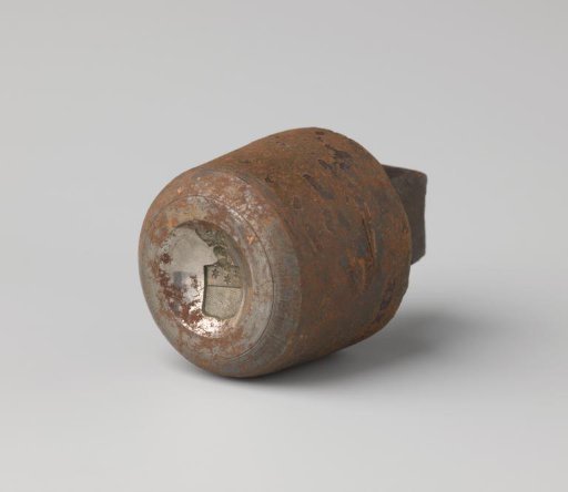 Iron stamp for the manufacture of livery buttons with the coat of arms of the Bijleveld family