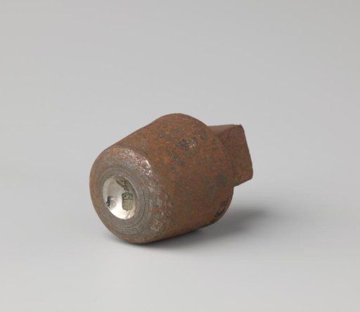Iron stamp for the manufacture of livery buttons with the coat of arms of the Bijleveld family